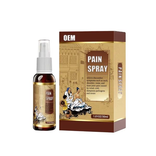 Chinese Herbal 30ml Spray Analgesic Muscle Relaxation Potion for Arthritis Back Pain Joint Pain Healthcare Supply