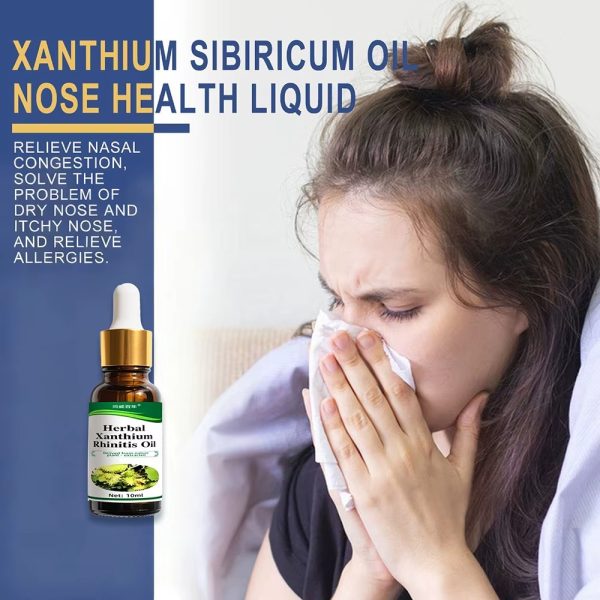 Pure Plant Extract Herbal Essential Oil Xanthium Oil for Massage and Skincare Runny Nose Rhinitis