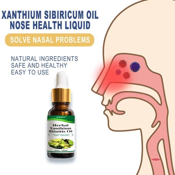 Pure Plant Extract Herbal Essential Oil Xanthium Oil for Massage and Skincare Runny Nose Rhinitis