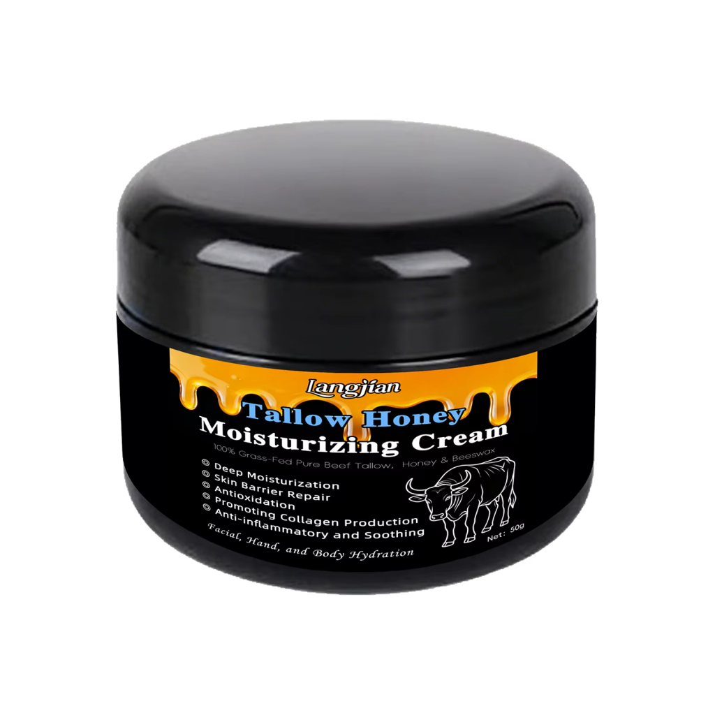 Natural Tallow Balm Beef Tallow Moisturizer for Men Face & Body Cream Anti-Aging Wrinkles Lightening Honey